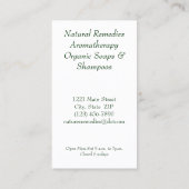 Visitenkarten--Kräuter Visitenkarte (Rückseite)