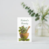 Visitenkarten--Kräuter Visitenkarte (Stehend Vorderseite)