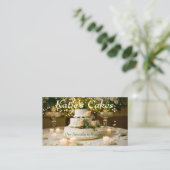 Visitenkarten--Kuchen Visitenkarte (Stehend Vorderseite)