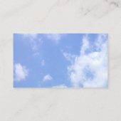 Visitenkarten, leicht getrübte Anzeige Visitenkarte (Rückseite)