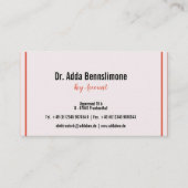 Visitenkarten-Linien Visitenkarte (Vorderseite)