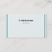 Visitenkarten-Linien Visitenkarte (Rückseite)