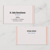 Visitenkarten-Linien Visitenkarte (Vorne/Hinten)