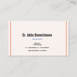 Visitenkarten-Linien Visitenkarte