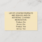 Visitenkarten - Magenta Zinnia Visitenkarte (Rückseite)