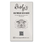 Visitenkarten-Magnet für Wollgarn - Benutzerdefini Magnetische Visitenkarte (Vorderseite Vertikal)