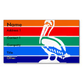 Visitenkarten-Magnet mit Fahne von St. Petersburg Magnetische Visitenkarte (Vorderseite)