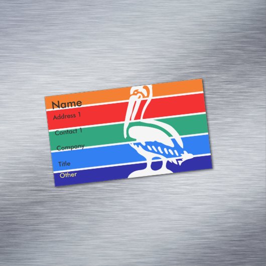 Visitenkarten-Magnet mit Fahne von St. Petersburg Magnetische Visitenkarte (Beispiel)