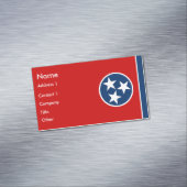 Visitenkarten-Magnet mit Fahne von Tennessee Magnetische Visitenkarte (Beispiel)