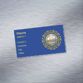 Visitenkarten-Magnet mit Flag New Hampshire Magnetische Visitenkarte (Beispiel)