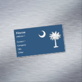 Visitenkarten-Magnet mit Flag South Carolina Magnetische Visitenkarte (Beispiel)