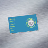 Visitenkarten-Magnet mit Flag South Dakota Magnetische Visitenkarte (Beispiel)