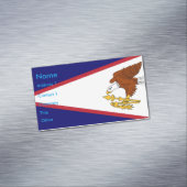 Visitenkarten-Magnet mit Flag von Amerikanisch-Sam Magnetische Visitenkarte (Beispiel)