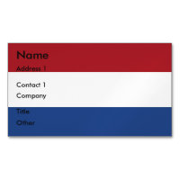 Visitenkarten-Magnet mit Flagge der Niederlande