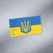 Visitenkarten-Magnet mit Flagge in der Ukraine Magnetische Visitenkarte (Beispiel)