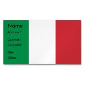 Visitenkarten-Magnet mit Flagge Italiens Magnetische Visitenkarte (Vorderseite)
