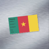 Visitenkarten-Magnet mit Flagge Kameruns Magnetische Visitenkarte (Beispiel)