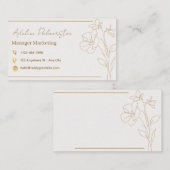Visitenkarten-Manager Visitenkarte (Vorne/Hinten)