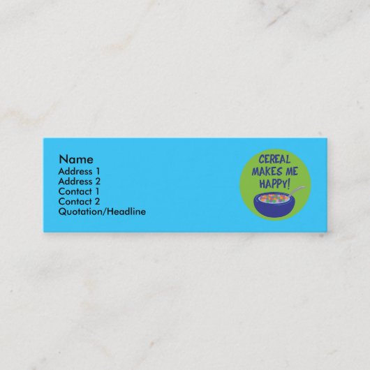 Visitenkarten Mini Visitenkarte (Vorderseite)