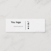 Visitenkarten Mini Visitenkarte (Vorderseite)