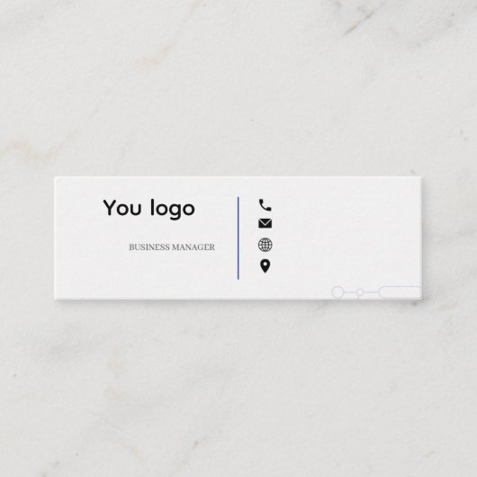 Visitenkarten Mini Visitenkarte (Vorderseite)