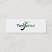 Visitenkarten Mini Visitenkarte (Rückseite)