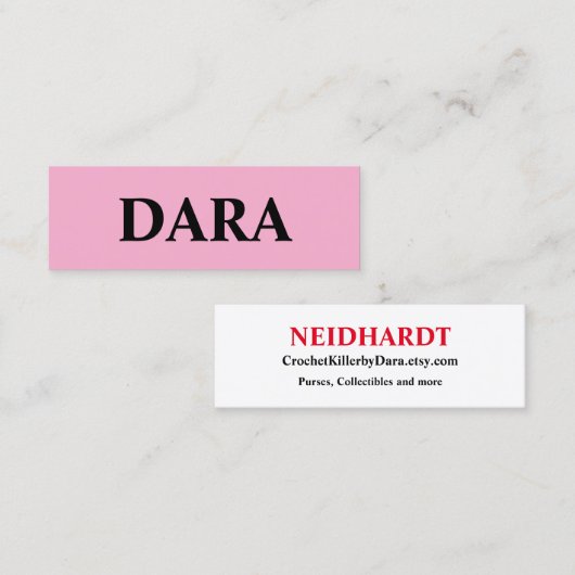 Visitenkarten Mini Visitenkarte (Vorne/Hinten)