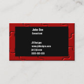 Visitenkarten mit besonderen Auswirkungen Visitenkarte (Rückseite)