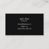 Visitenkarten mit besonderen Auswirkungen Visitenkarte (Rückseite)