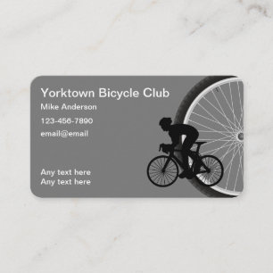 Visitenkarten mit Fahrradclub-Motiv Visitenkarte