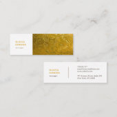 Visitenkarten mit goldenem Metalldruck Mini Visitenkarte (Vorne/Hinten)