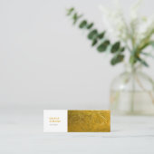 Visitenkarten mit goldenem Metalldruck Mini Visitenkarte (Stehend Vorderseite)