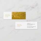 Visitenkarten mit goldenem Metalldruck Mini Visitenkarte (Vorne/Hinten)