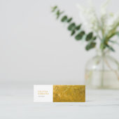 Visitenkarten mit goldenem Metalldruck Mini Visitenkarte (Stehend Vorderseite)