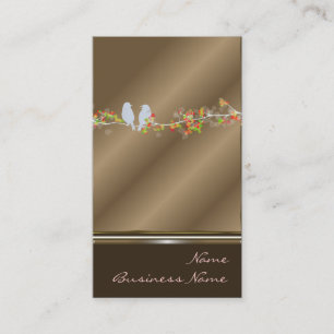 Visitenkarten mit Liebesvögeln im Cooperton Visitenkarte