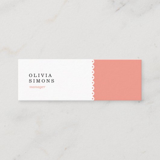 Visitenkarten mit Muster Mini Visitenkarte (Vorderseite)