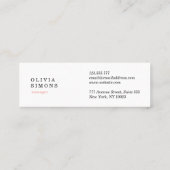 Visitenkarten mit Muster Mini Visitenkarte (Rückseite)