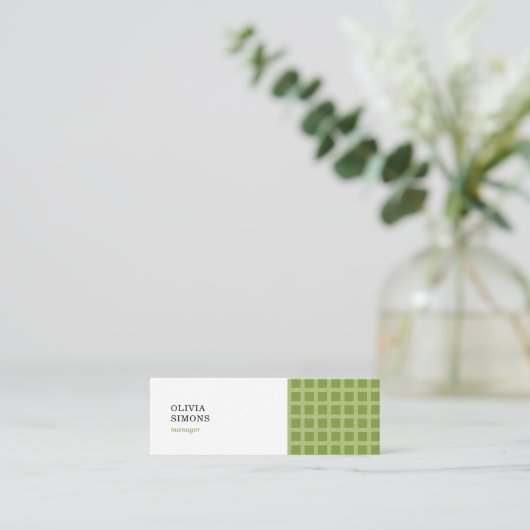 Visitenkarten mit Muster Mini Visitenkarte (Stehend Vorderseite)