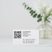 Visitenkarten mit QR-Code Visitenkarte (Stehend Vorderseite)
