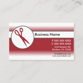 Visitenkarten mit roter weißer Falte Visitenkarte