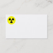 Visitenkarten mit Strahlungsfunktion Visitenkarte (Rückseite)