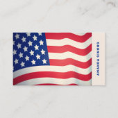 Visitenkarten mit US-Flagge Visitenkarte (Vorderseite)