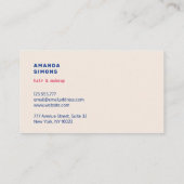 Visitenkarten mit US-Flagge Visitenkarte (Rückseite)