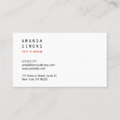 Visitenkarten mit Vintager amerikanischer Flagge Visitenkarte (Rückseite)