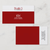 Visitenkarten - moderne 2 horizontal visitenkarte (Vorne/Hinten)