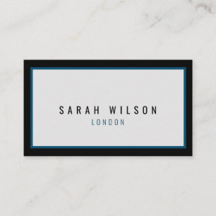 Visitenkarten Moderne minimalistische Marine schwa Telefonnummerkarte