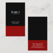 Visitenkarten - modernes 1 visitenkarte (Vorne/Hinten)