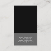 Visitenkarten - modernes 1 visitenkarte (Rückseite)