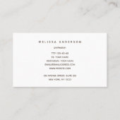 Visitenkarten-Monogramm und Hintergrund. Visitenkarte (Rückseite)