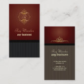 Visitenkarten, Monogramm Visitenkarte (Vorne/Hinten)